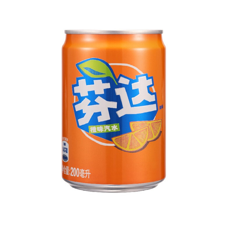 12罐 芬达橙味汽水迷你罐 200ml 箱 - 女性在线导购网