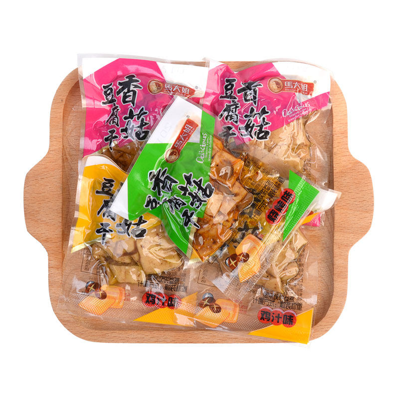 马大姐大姐香菇豆腐干素食干豆干混合口味320克豆腐干