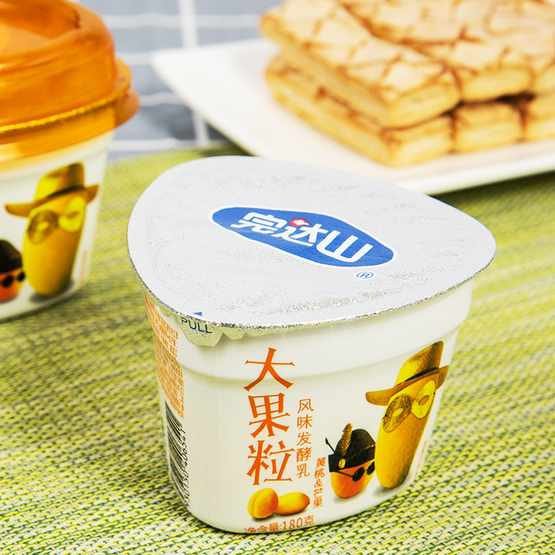 完达山大果粒黄桃 芒果风味发酵乳