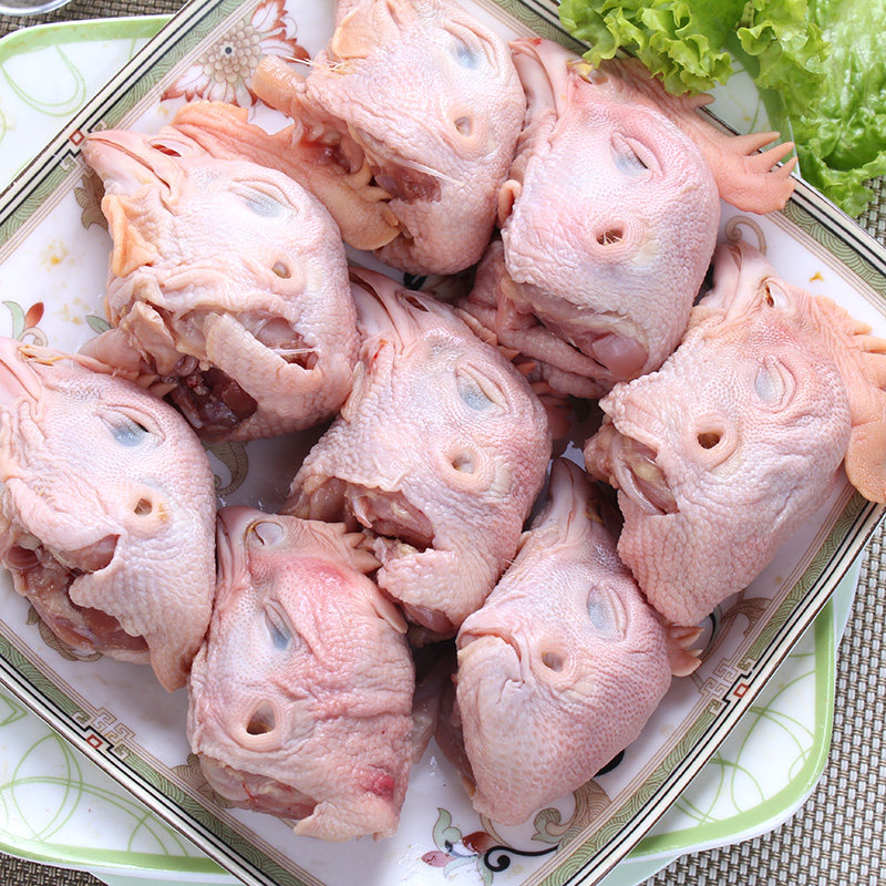 冰鲜鸡头350克生鸡肉
