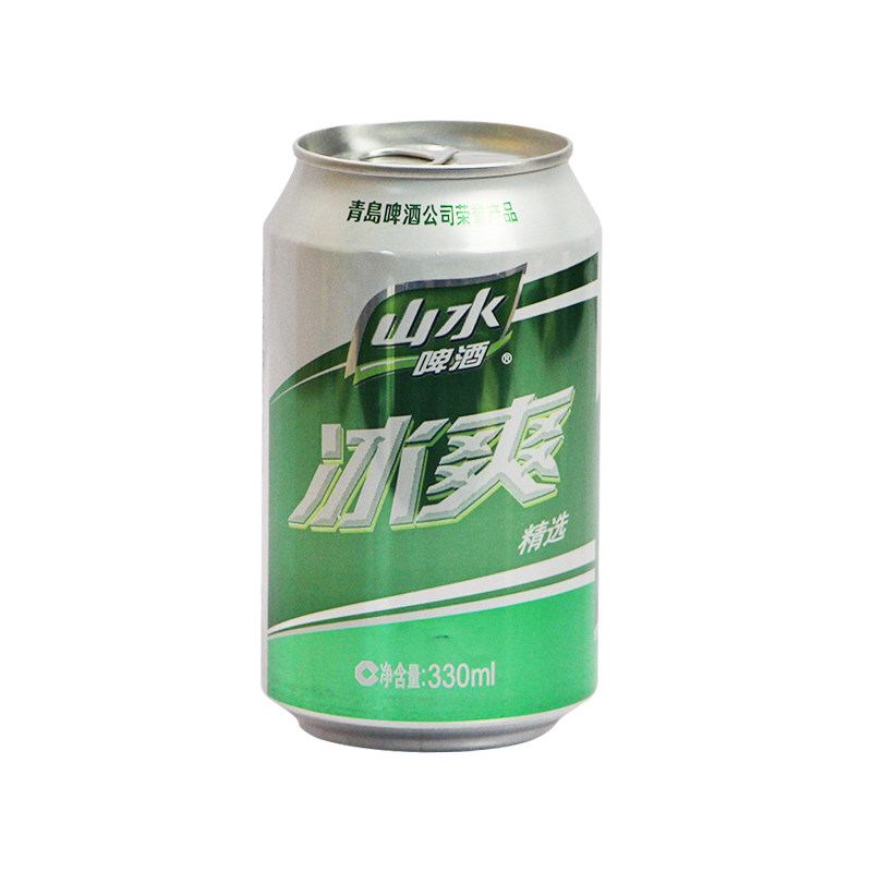 青岛 山水冰爽啤酒 330ml*6罐/组