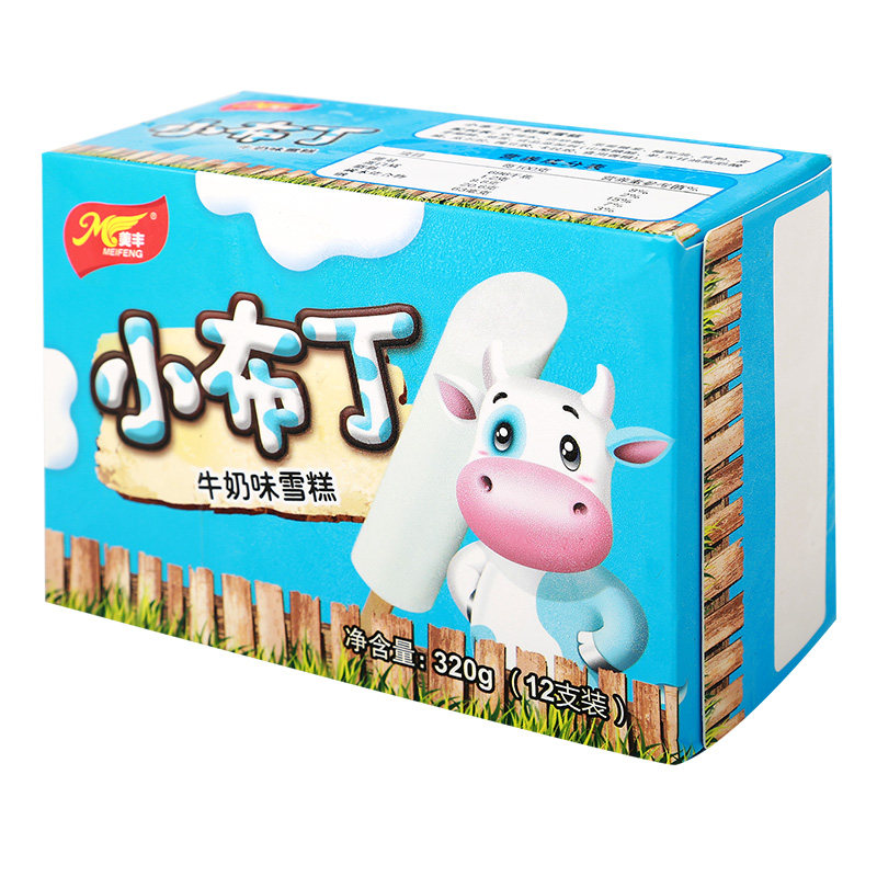 美丰小布丁牛奶雪糕冰棍冰糕奶糕冰淇淋冰棒冰激凌冰淇淋