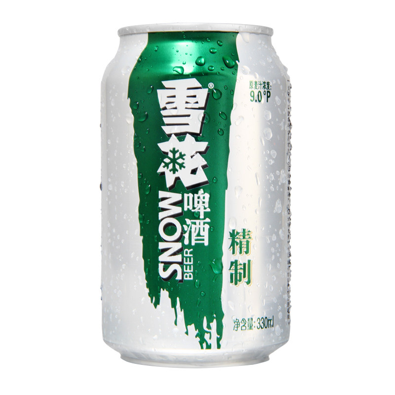 雪花啤酒花米优大米精选新鲜优质酒花精制6听啤酒