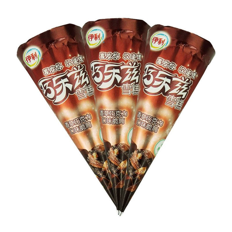 伊利巧乐兹香草巧克力口味脆筒脆皮筒冰冰淇淋