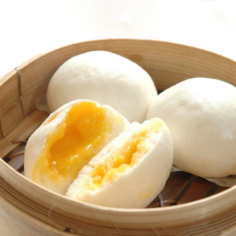 流沙沙包金城广东早茶港式点心蛋黄速冻早餐包点