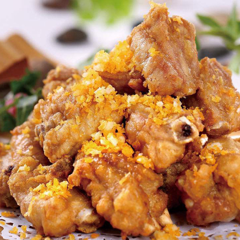 润卓黄金脆皮骨400g陈皮骨酒店菜排骨半成品油炸冷冻食品速冻