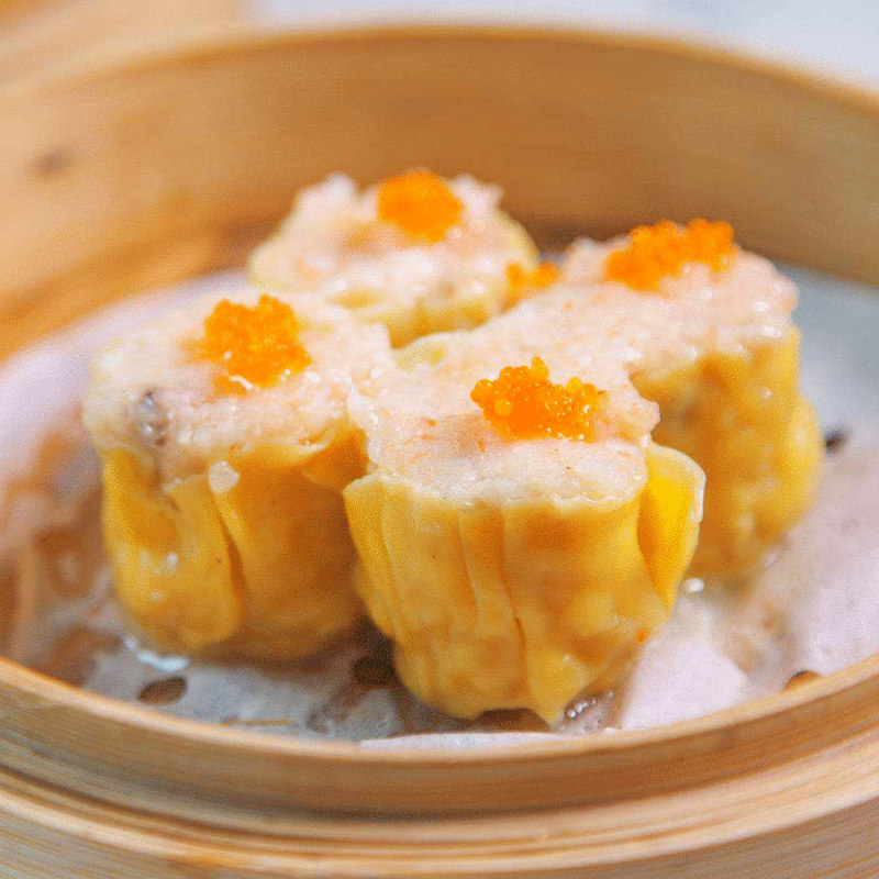 裕点蟹子烧卖240g广东早茶点心商用半成品港式蟹籽干蒸速冻烧麦