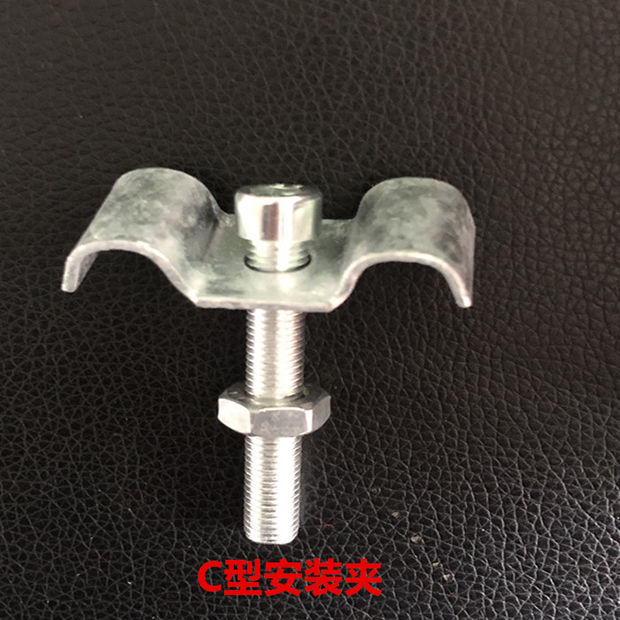 镀锌玻璃钢格栅卡扣m型钢格板安装夹卡子不锈钢c型扣件格栅板固定