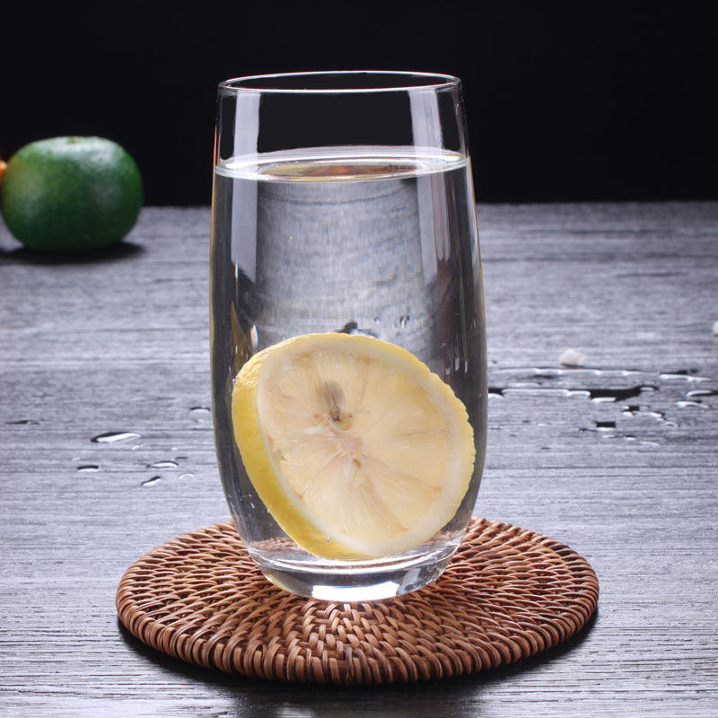 玻璃杯茶水杯牛奶果汁杯啤酒杯大肚杯抖音同款加厚耐热钢化水晶杯