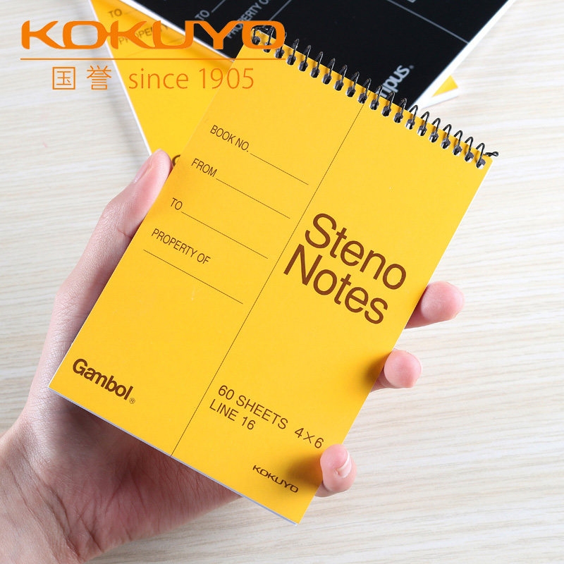 3本线圈大号速记记事译本口译螺旋渡边随身笔记本