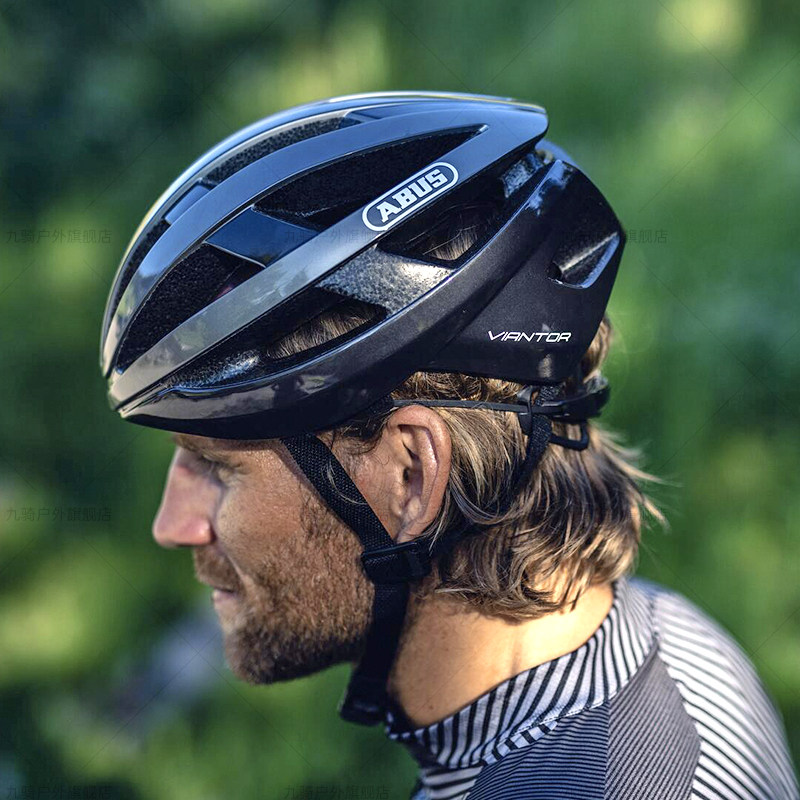 德国abus自行车头盔viantor山地公路车一体骑行运动护具安全帽-mc母婴