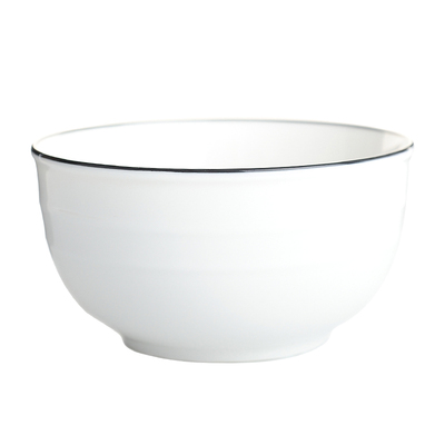 5英寸7大号吃饭纯白饭碗陶瓷