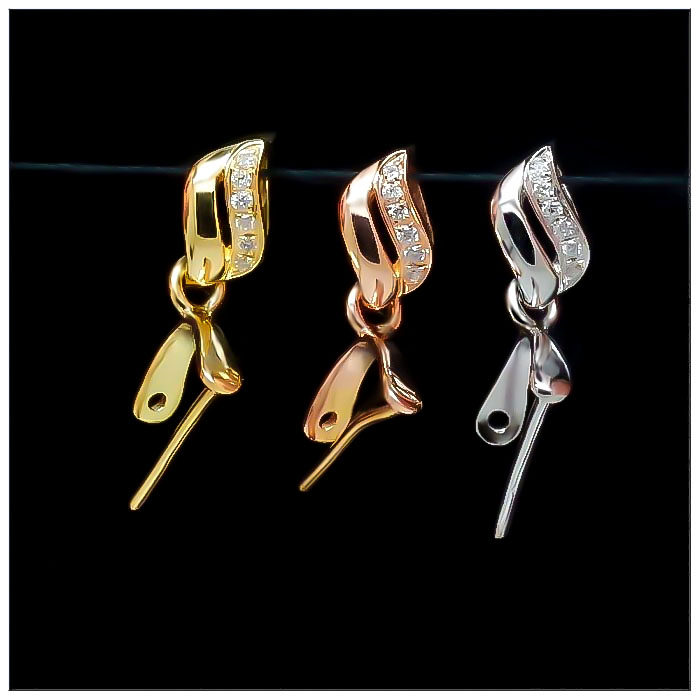 小号au750吊坠18k翡翠g750g18k金镶钻瓜子扣头其他