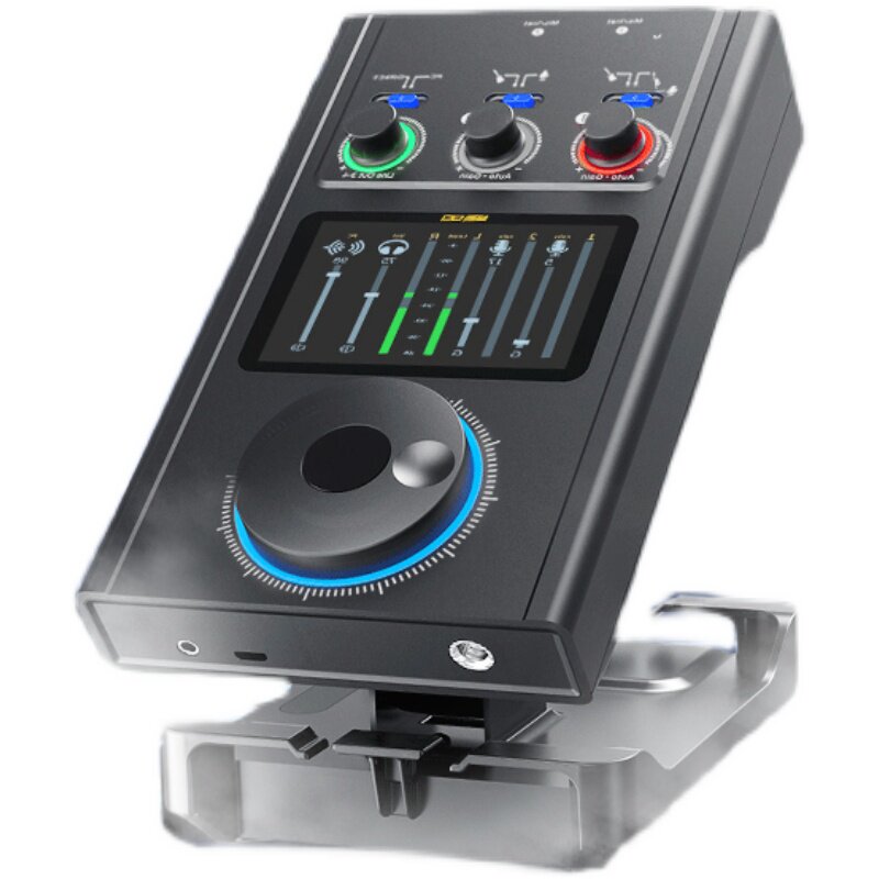 iximegam8声卡卡舒尔无线话筒麦克风套装娃娃脸声卡