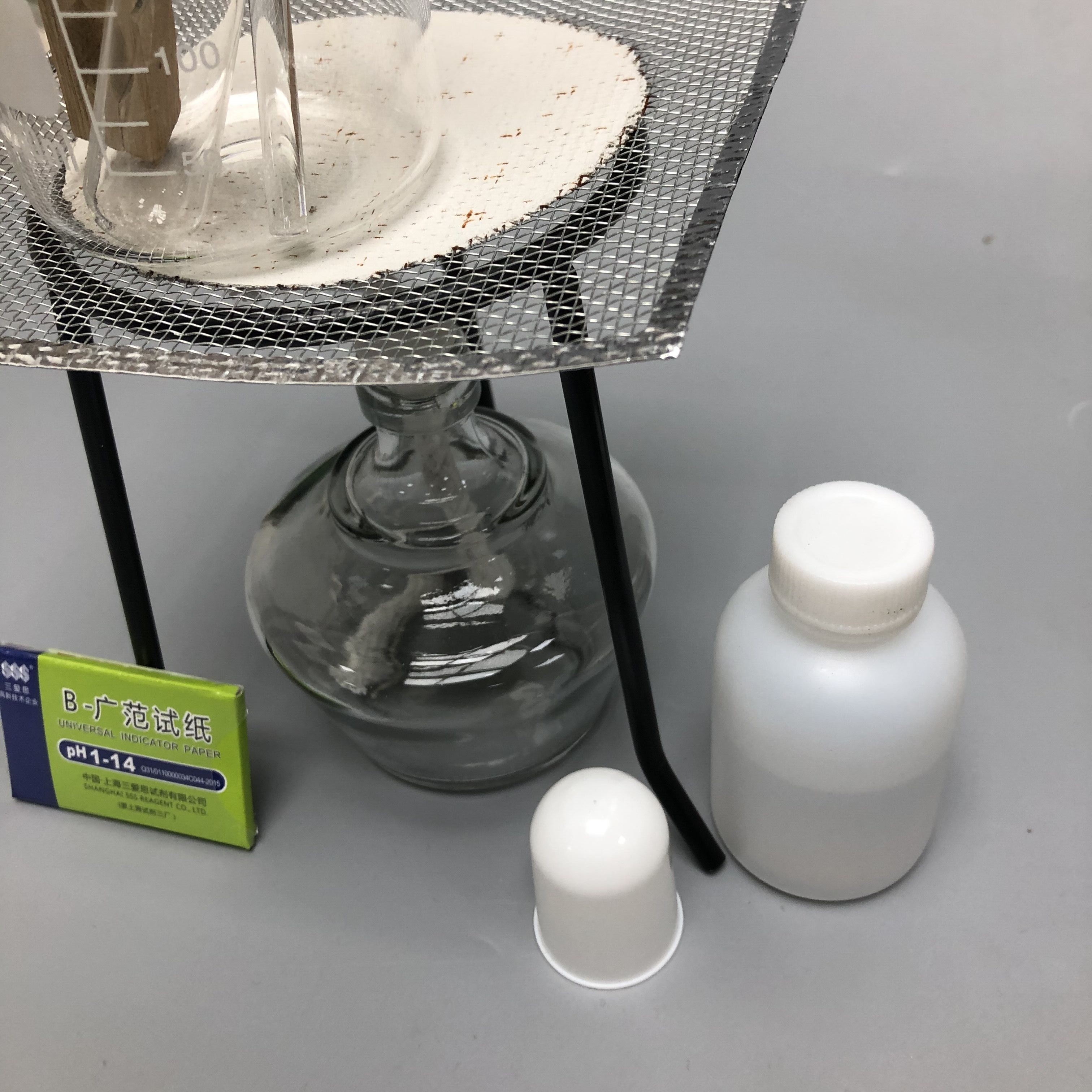 加热套装三脚架酒精灯石棉烧杯250ml玻璃化学实验diy其它