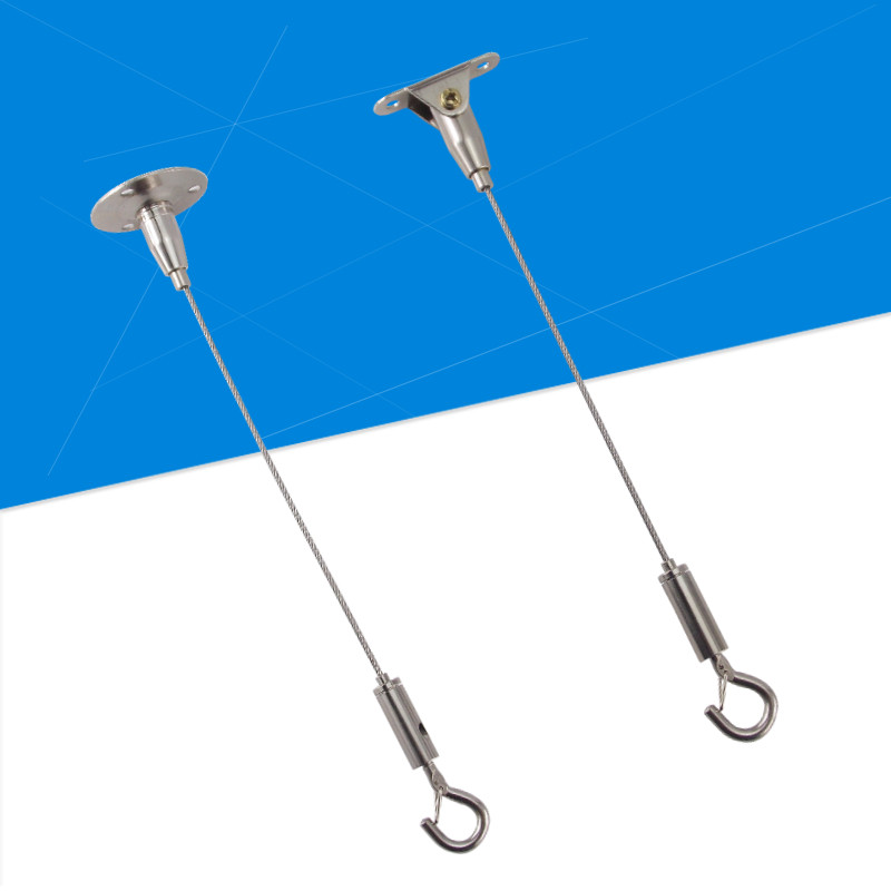 钢丝绳吊码钢丝吊扣可调调节画线挂画灯具挂绳钢丝吊码