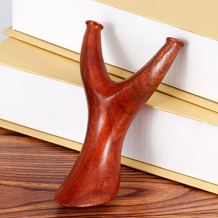 弹弓龙鳞血檀实木木头木制扁皮反曲户外精准飞镖