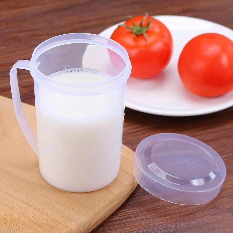 微波加热专用牛奶奶杯300ml大容量pp塑料材质奶杯