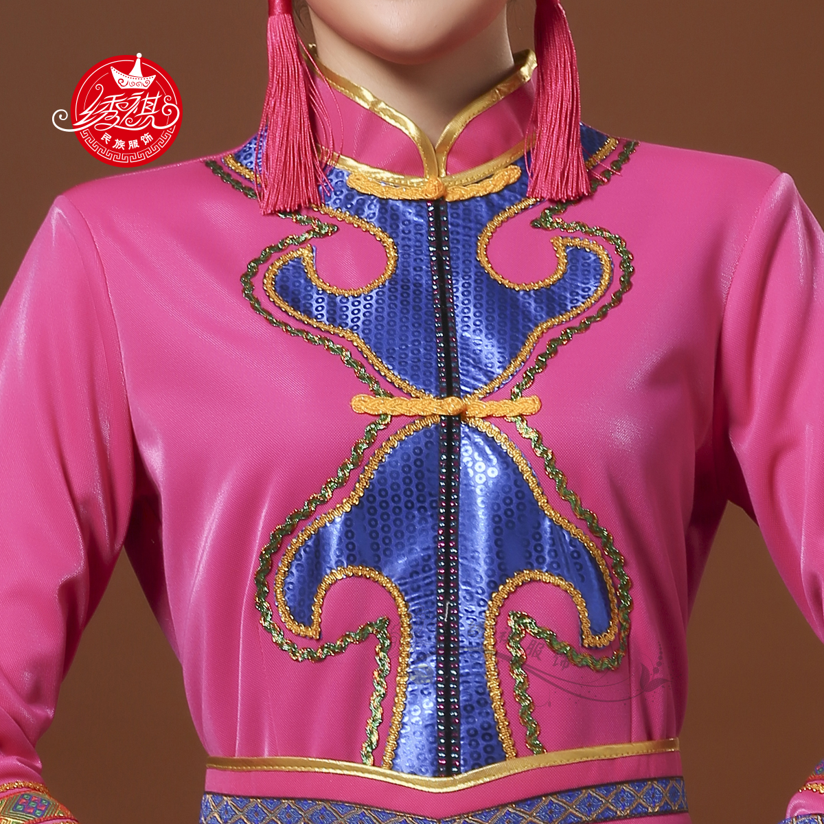 蒙古族演出服少数民族广场舞蒙古元素服装表演蒙族女装民族服装