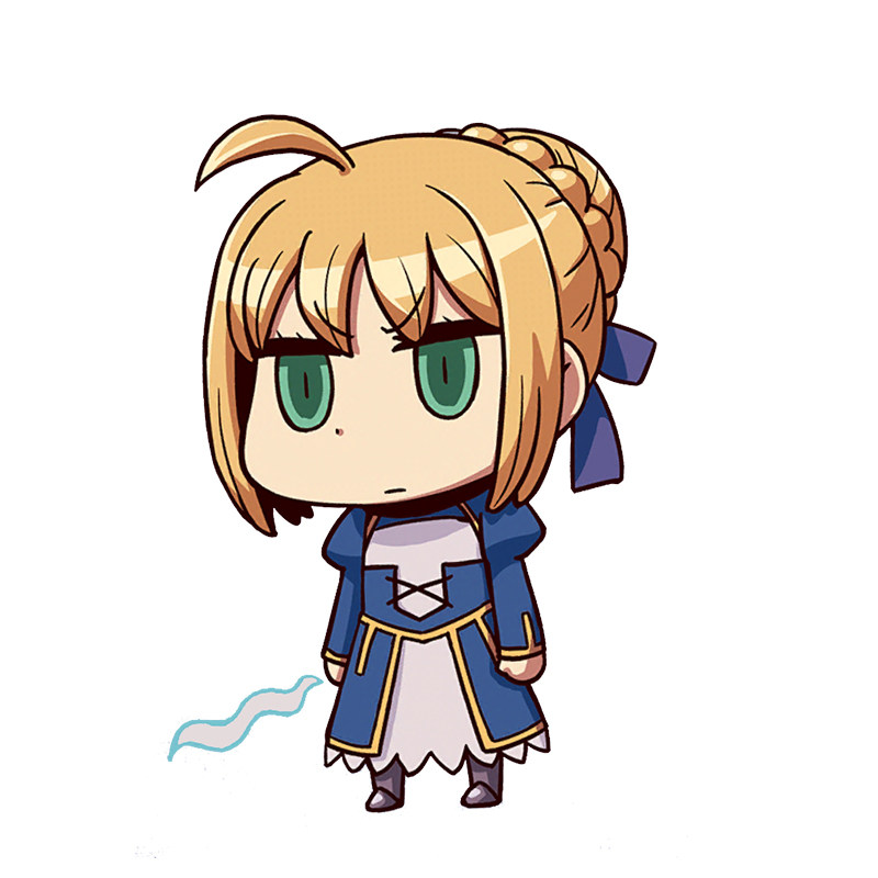 fatefgo钥匙扣愚人节金闪闪呆毛动漫周边二次元双面亚克力动漫挂件