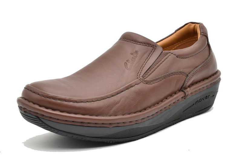 clarks其乐男鞋气垫王套脚经典厚底头层牛皮减震正装皮鞋