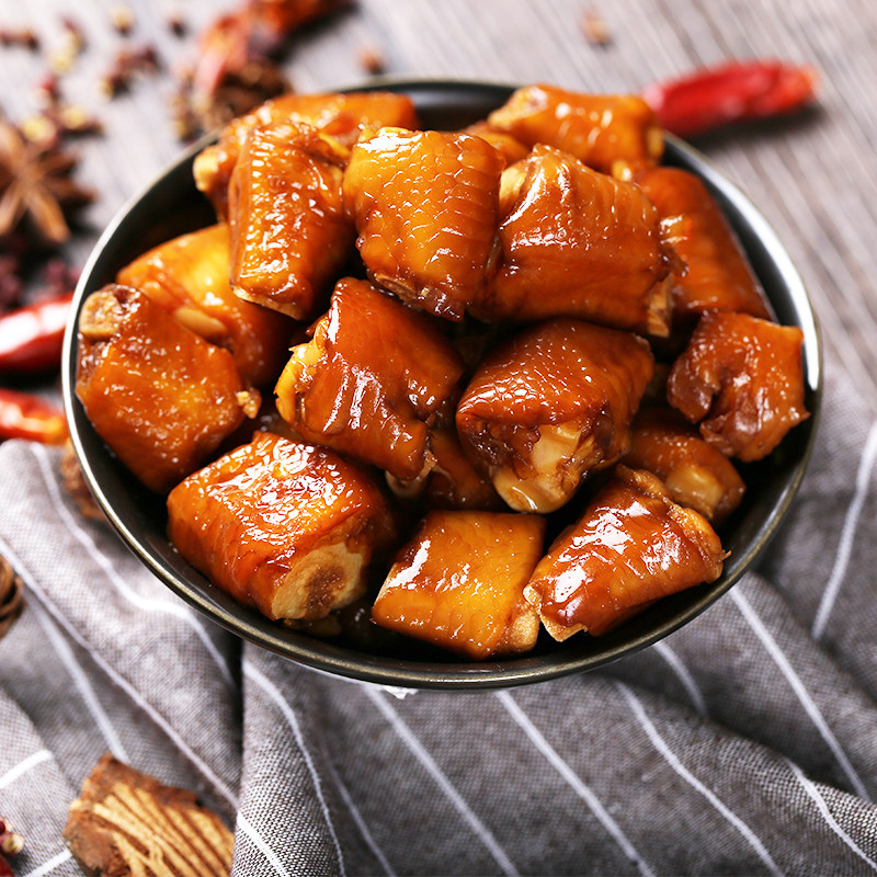 包装泡椒鸡肘鸡拐鸡爪卤味五香酸辣凤爪零食鸡肉零食