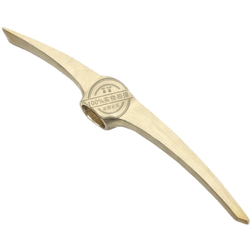 防爆镐头木柄尖扁双十字镐铜金洋锄头矿用镐