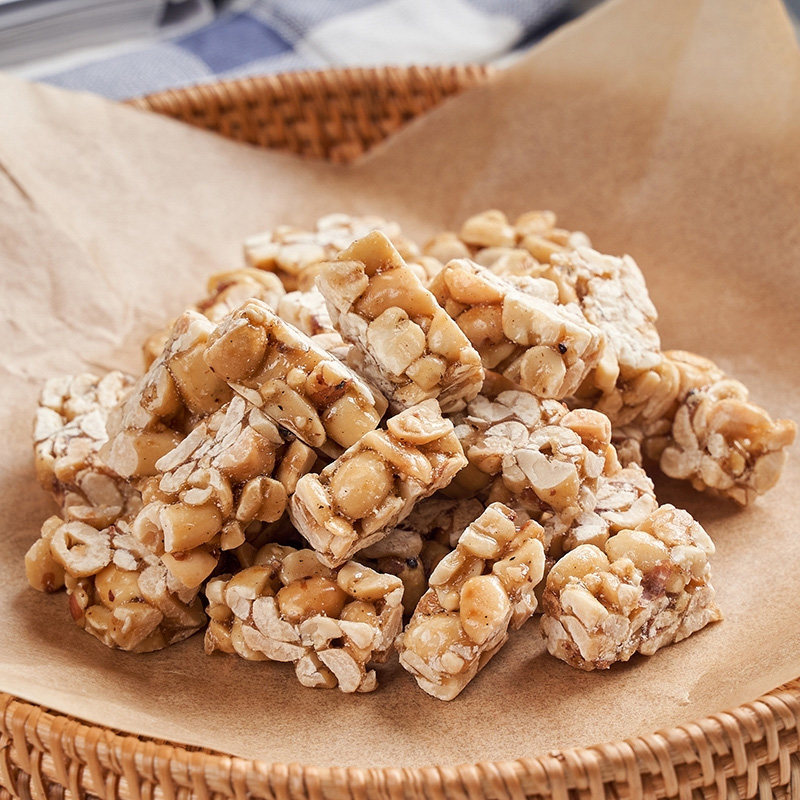 老式包装零食手工散装酥糖花生芝麻小包500g糖果