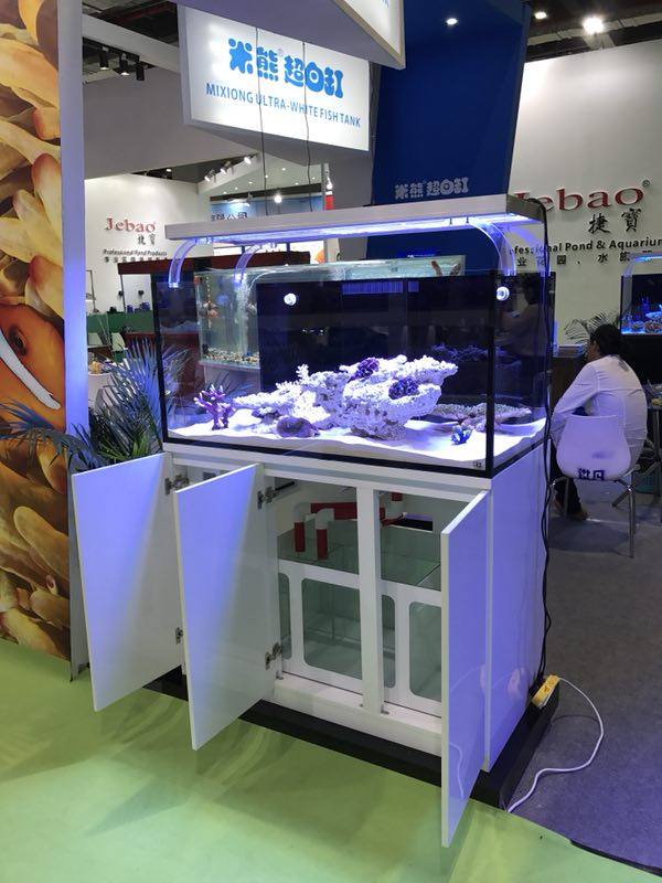 鱼缸米熊红海鱼缸海缸底滤缸珊瑚背包溢流海水缸桌面缸