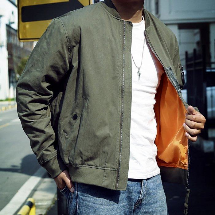 夹克工装美式复古空军ma1飞行员春秋休闲军旅夹克