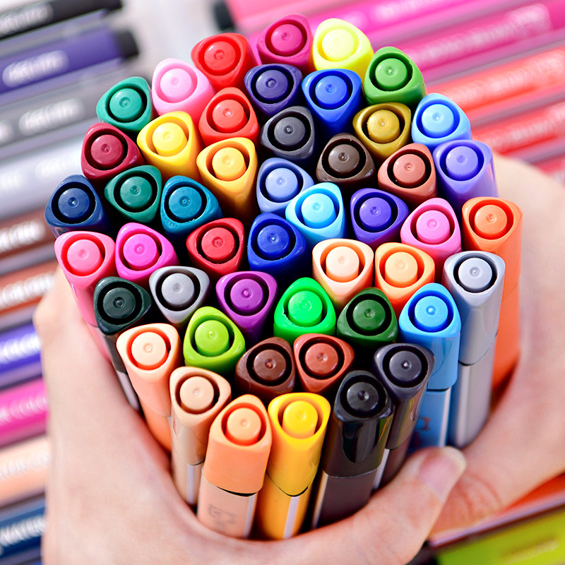 得力24色三角水彩笔幼儿园儿童水洗安全无毒彩色笔水彩笔