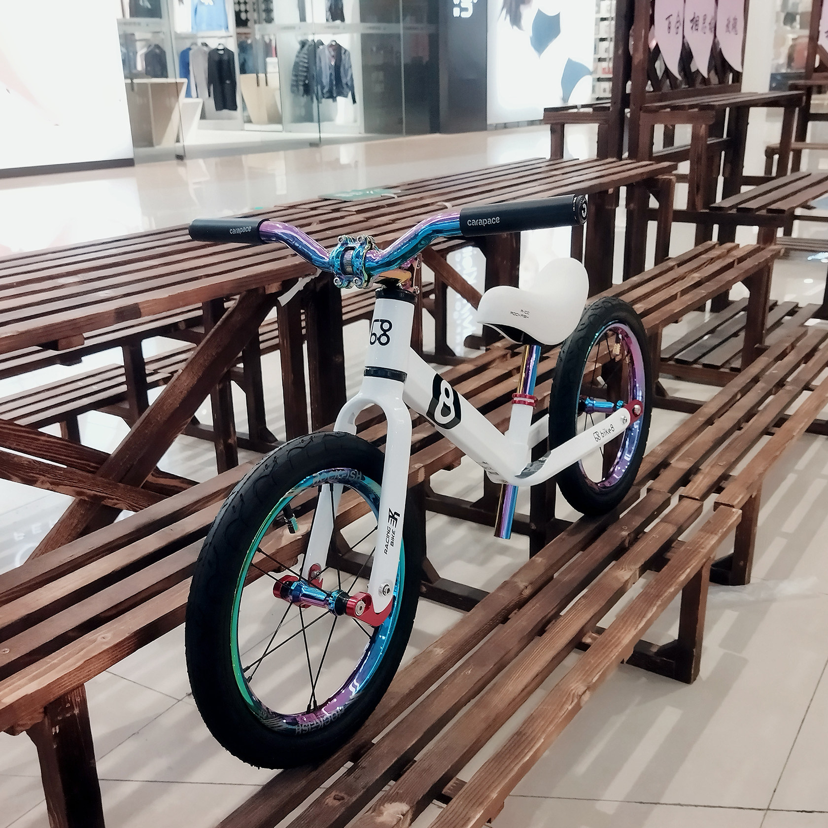 bike8儿童平衡车无脚踏368岁轻便宝宝14寸竞赛踏行车