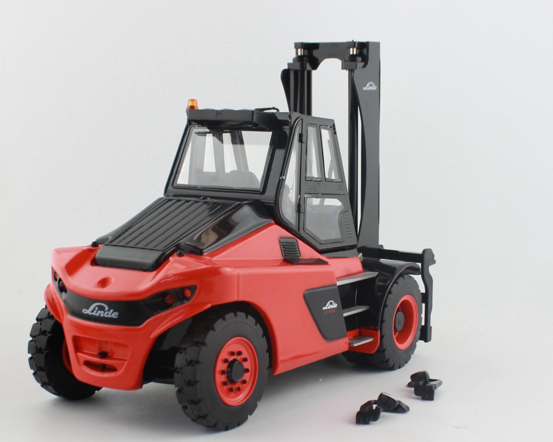 清仓林德linde重型叉车1018吨ht100180ds合金工程车模型车模