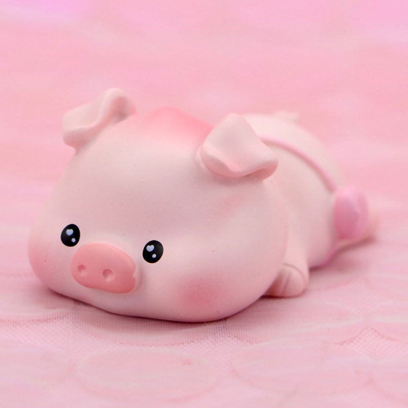 创意可爱迷你萌宠小猪公仔玩偶汽车中控摆件家居摆件