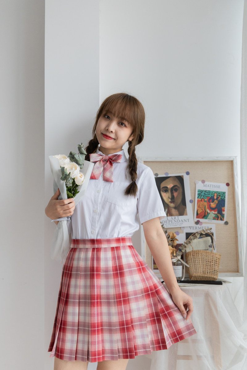 小鹿酱jk制服#轮回#正版原创格裙全套学院风学生百褶裙jk制服
