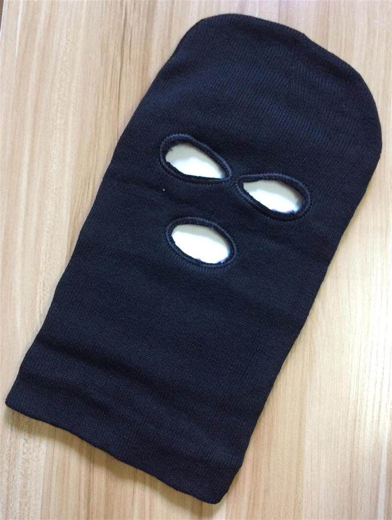 防晒cs反恐头套护脸蒙面帽户外骑行防尘头盔内衬弹力露嘴三孔面罩