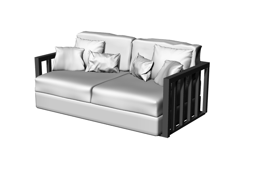 中式沙发3d模型犀牛建模渲染rhino设计素材