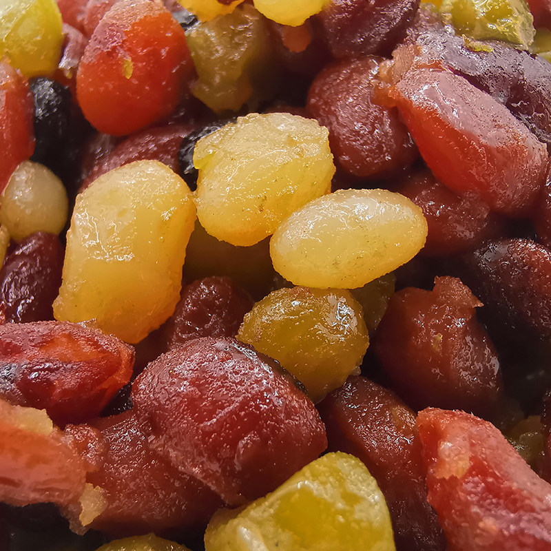 500g多彩豆蜜蜜豆开袋即食熟红豆糖纳豆奶茶沙冰甜品烘焙辅料原料