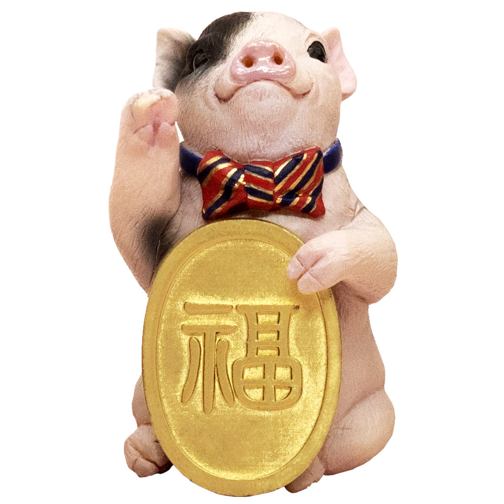 博物小馆 原创 | 五福招财动物手办 吉祥摆件 可爱 礼物 熊猫 猪