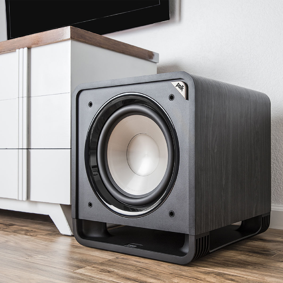 polkaudio普乐之声hts1212英寸有源低音炮家庭影院低音音响低音炮