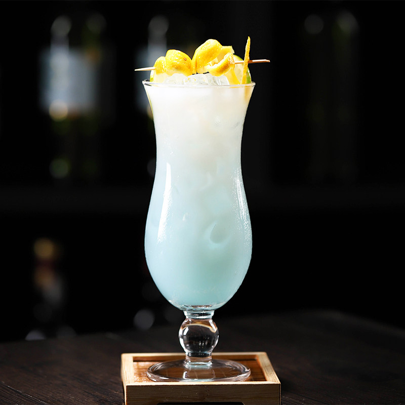 酒吧网红飓风杯好看的玻璃玻璃杯杯子高脚杯特饮杯鸡尾酒杯