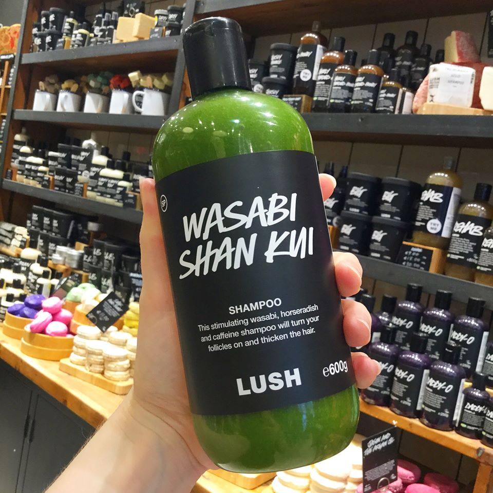 英国lush露诗芥末山葵洗发露防脱生发洗发水300g洗发水