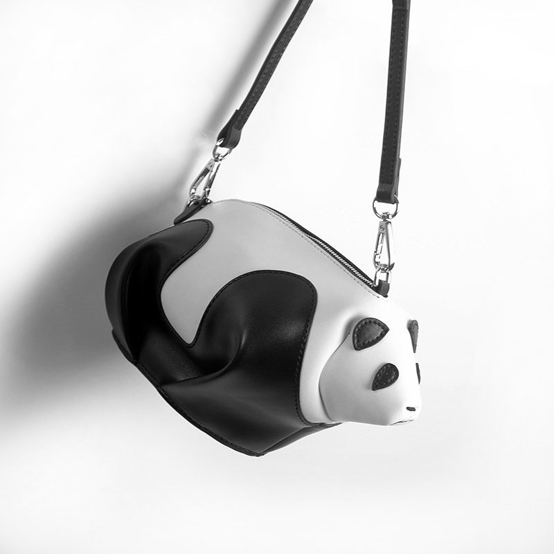 大象包包panda明星同款真皮熊猫包动物包可爱礼物包单肩斜跨小包