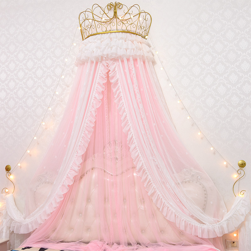欧式公主床头装饰床幔纱帘床帘儿童吊顶纱幔床幔