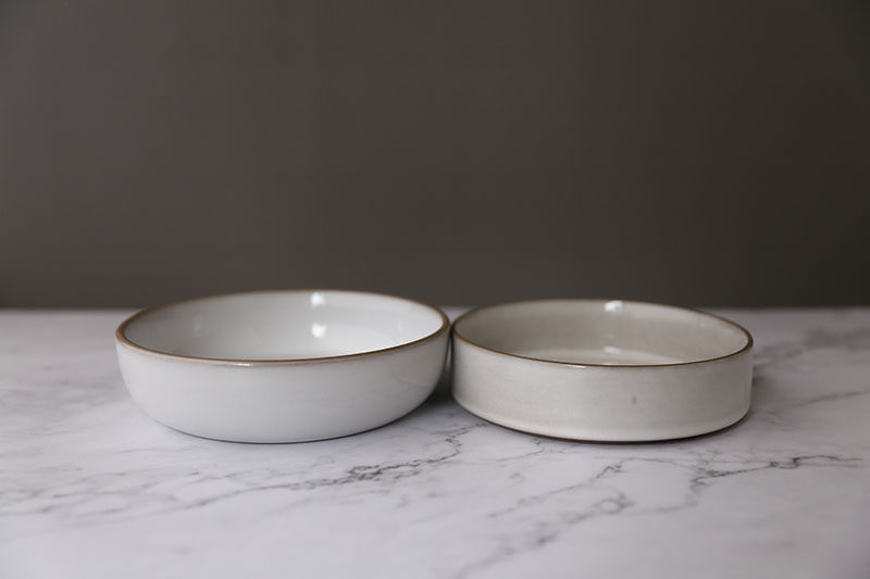 外贸原单出口经典简约北欧风格极简灰白平底碗
