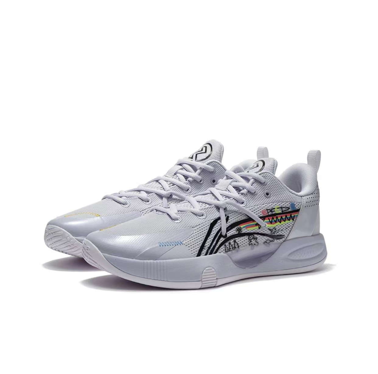 李宁闪击8td团队款篮球鞋男子耐磨防滑低帮透气实战篮球鞋abps003