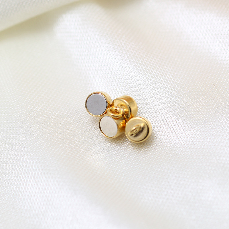 铁扣珍珠链扣安全手链磁铁项链diy配件金磁扣