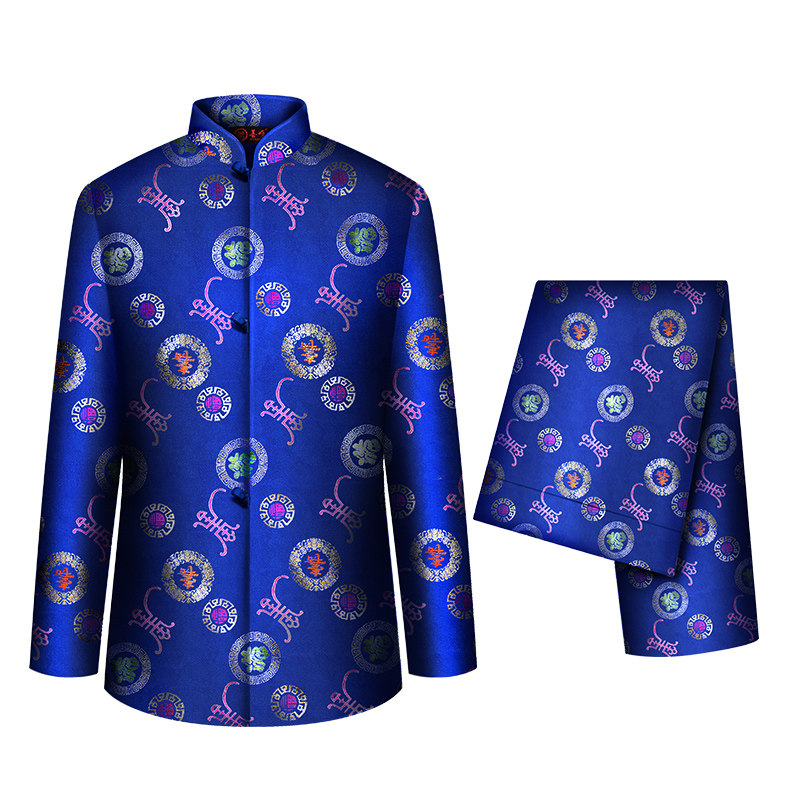 善唯大福大寿罩衣罩裤寿衣老人唐装配件七件骨灰盒