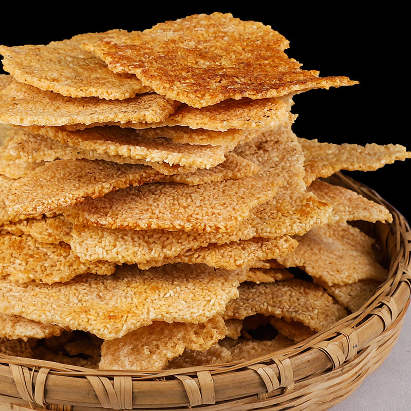 农家锅巴散装老式怀旧安徽特产零食大米柴火老灶土灶原味手工小吃-mc
