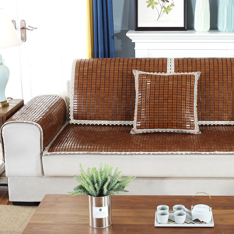 沙发夏季客厅麻将凉席夏天防滑坐垫竹垫席子沙发垫